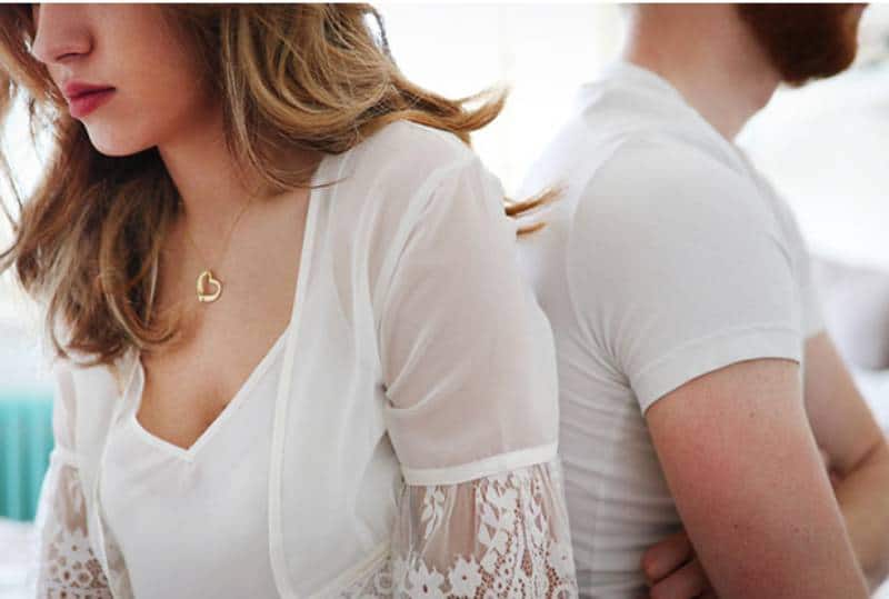 Couple having problems in relationship