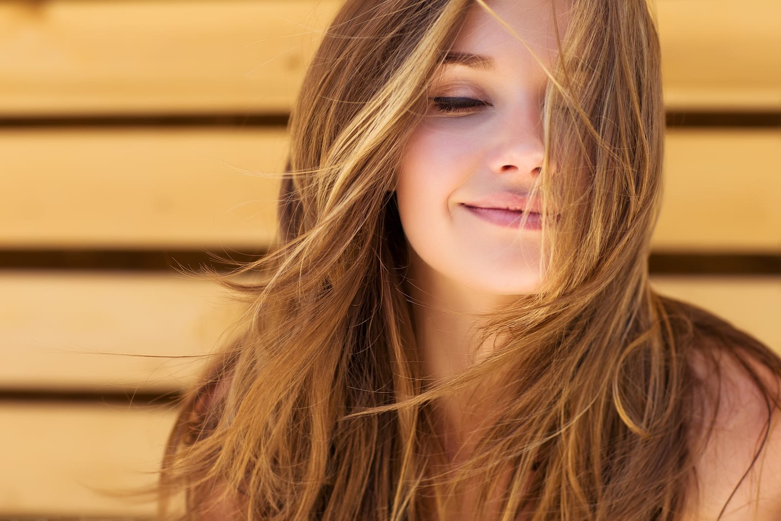 beautiful young woman smiling