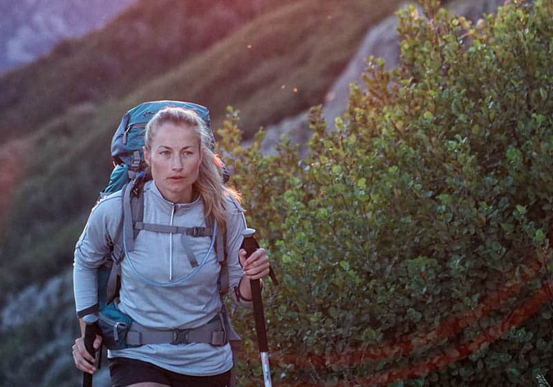 Woman hiking