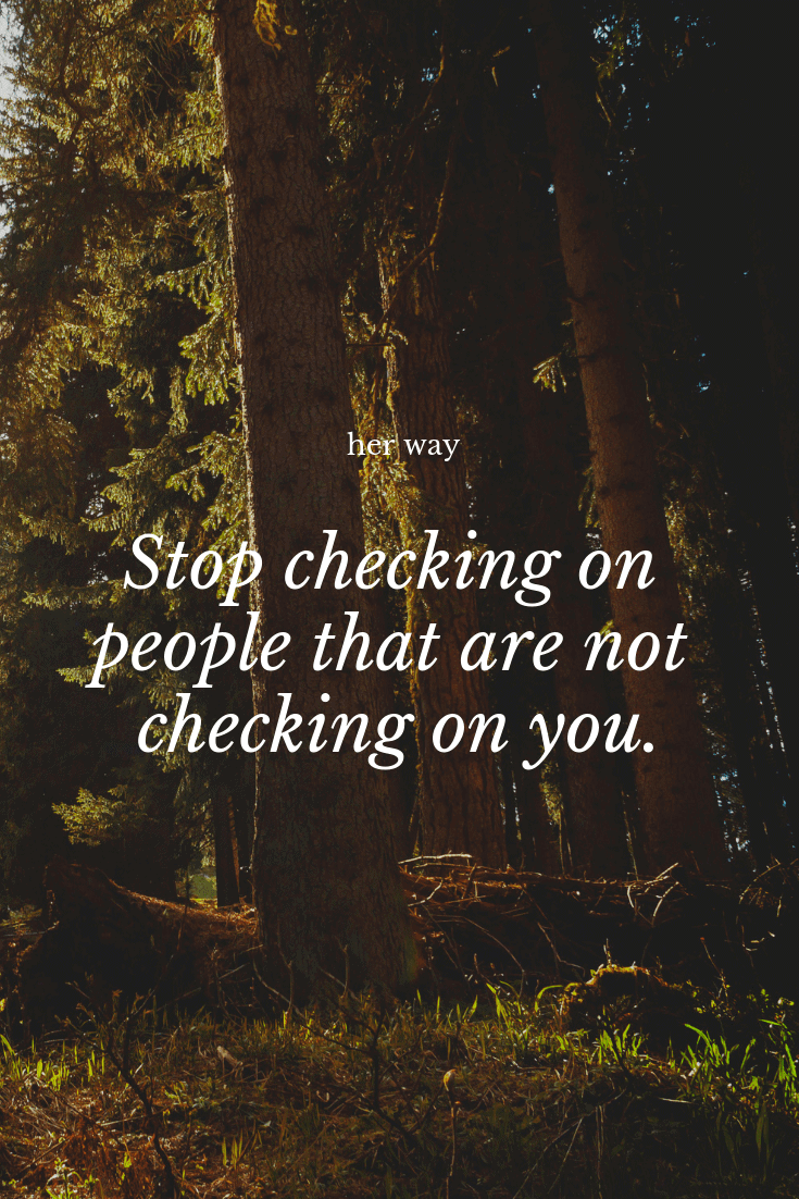i was just checking on you