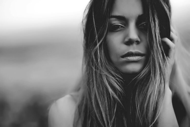 portrait of a sad girl