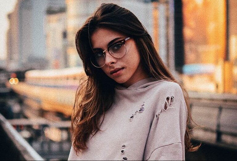 serious woman with sunglasses