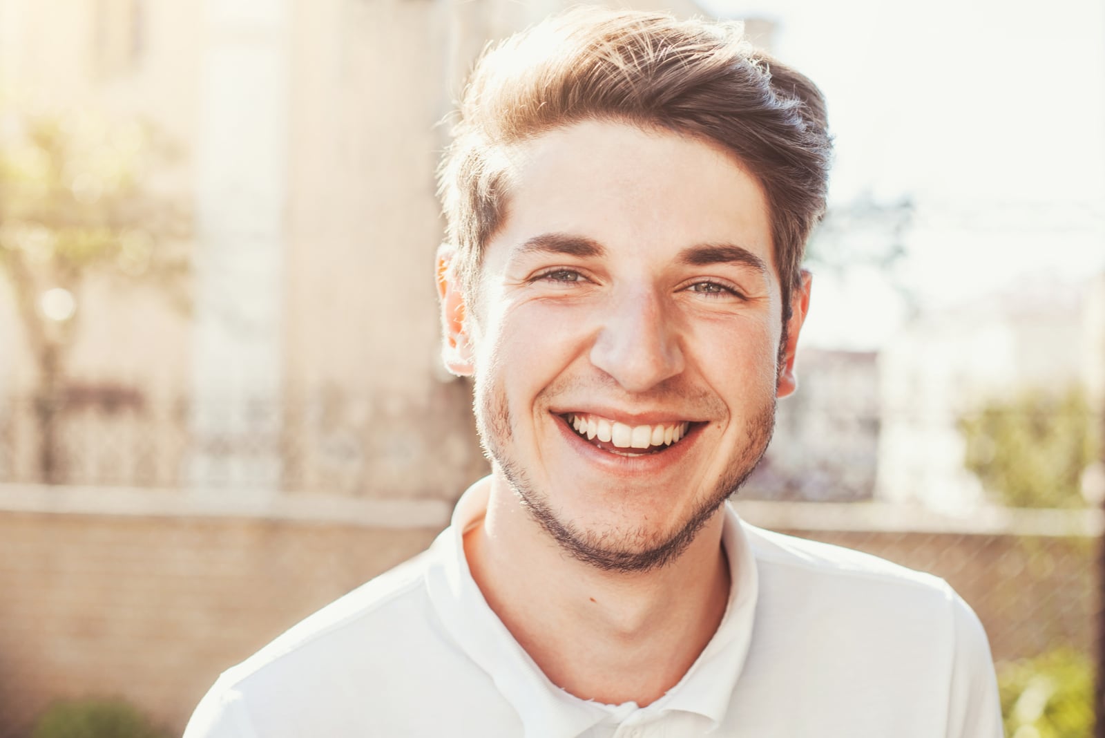 Handsome man outdoors