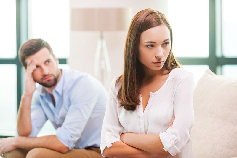 couple having conflict at home