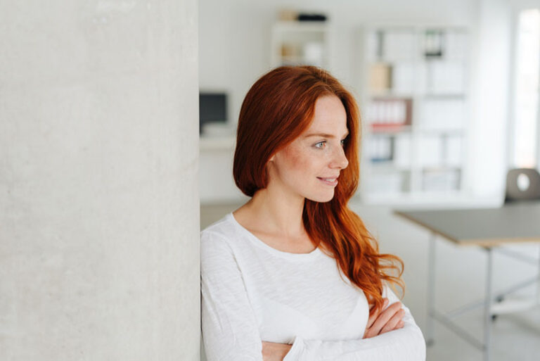 young woman looking aside