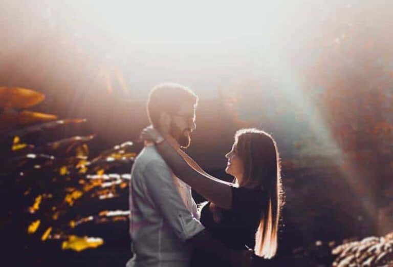 couple looking each other during daytime