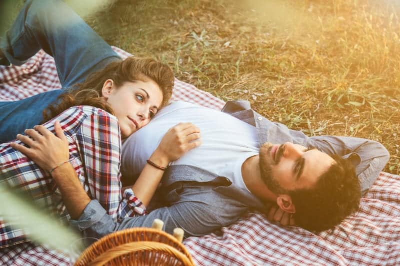 Couple on picnic