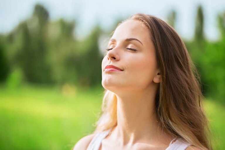 young woman relaxing