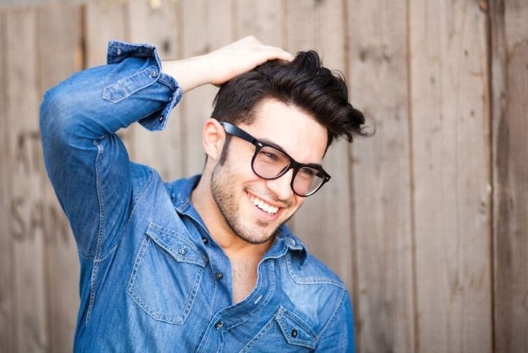 happy man smiling