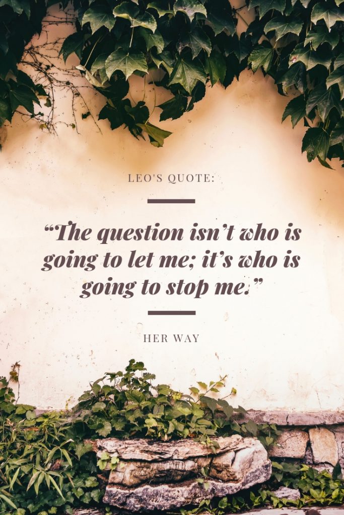 “The question isn’t who is going to let me; it’s who is going to stop me.”