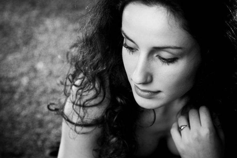 pensive woman