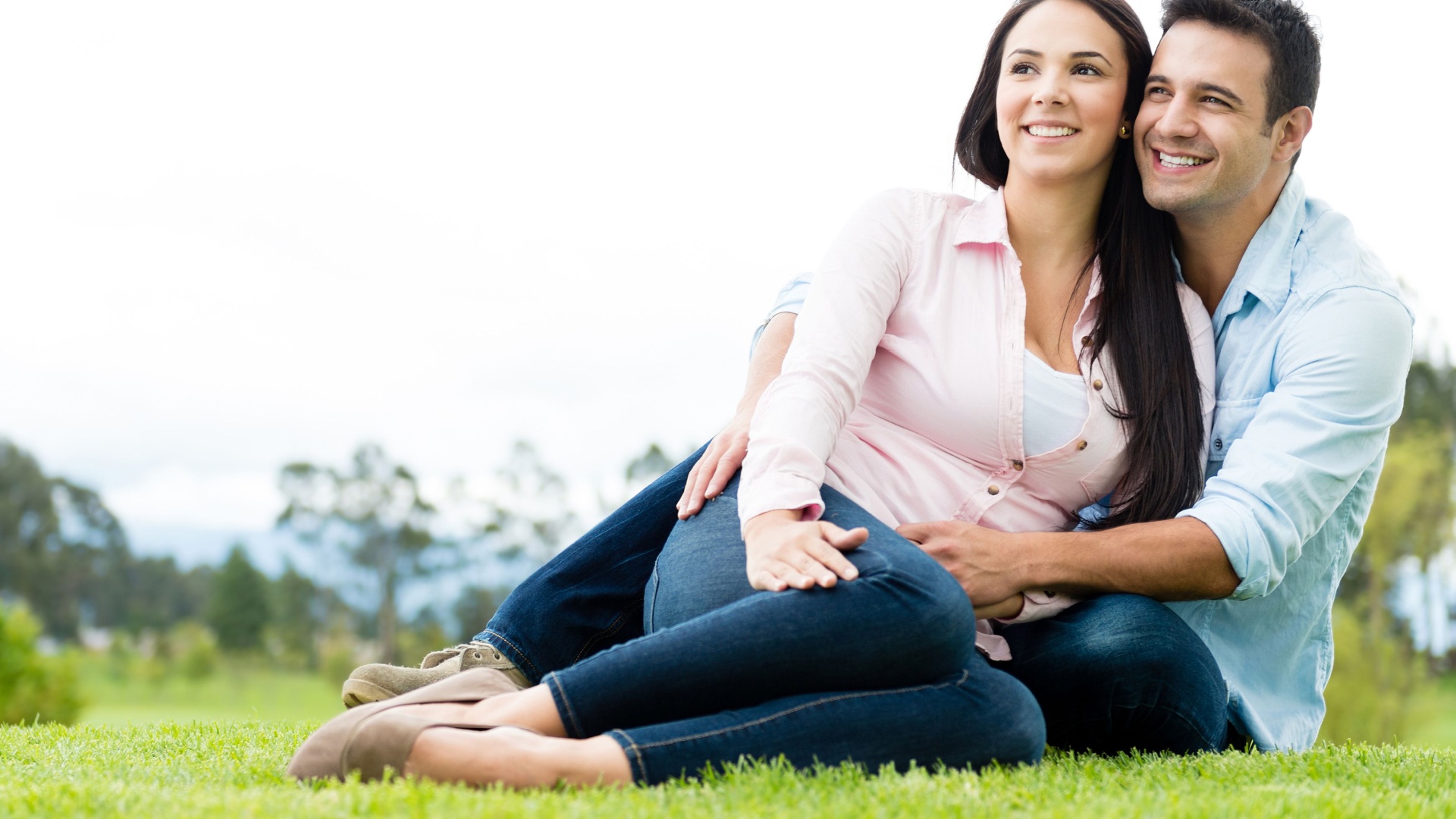 Couple on a field