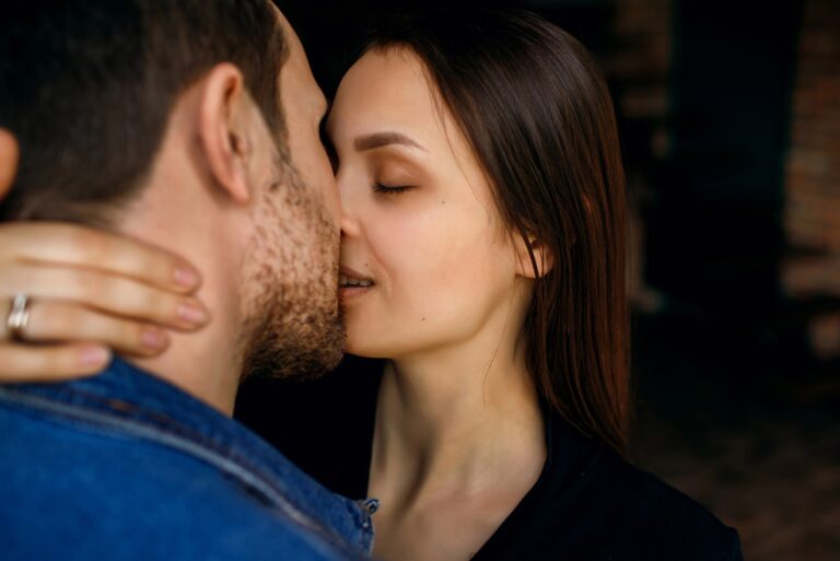 couple kissing passionate