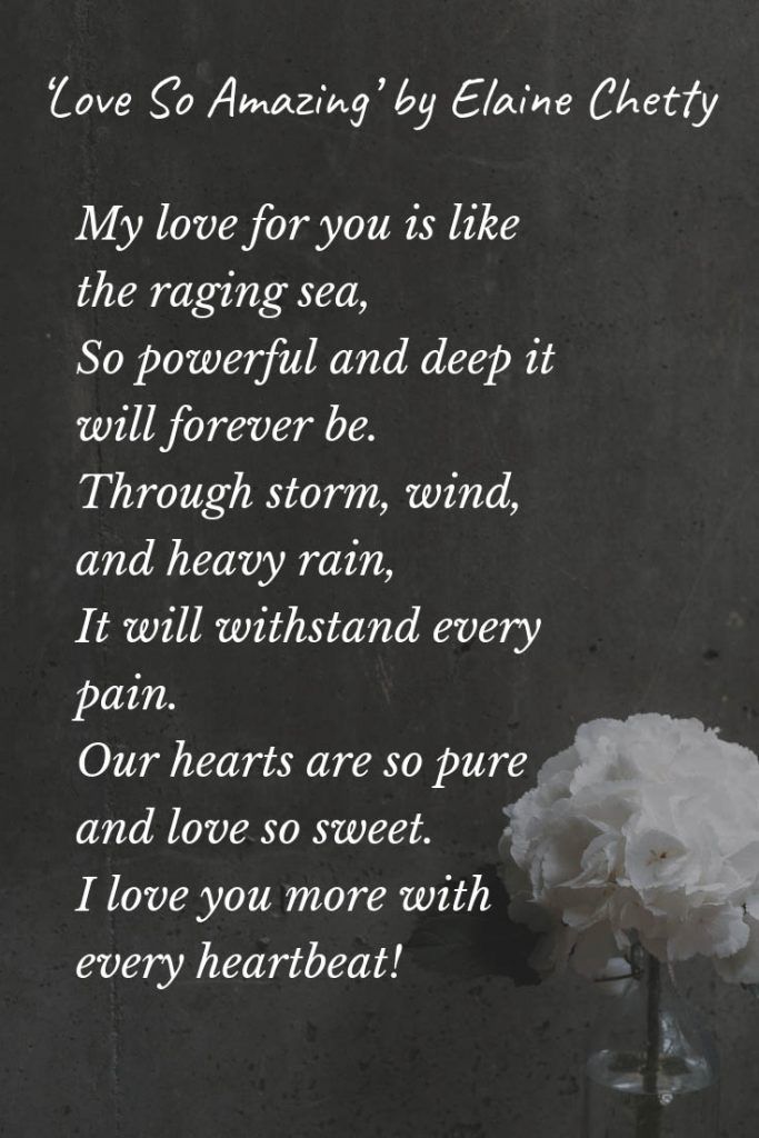 Love for him so poems in 30 Love