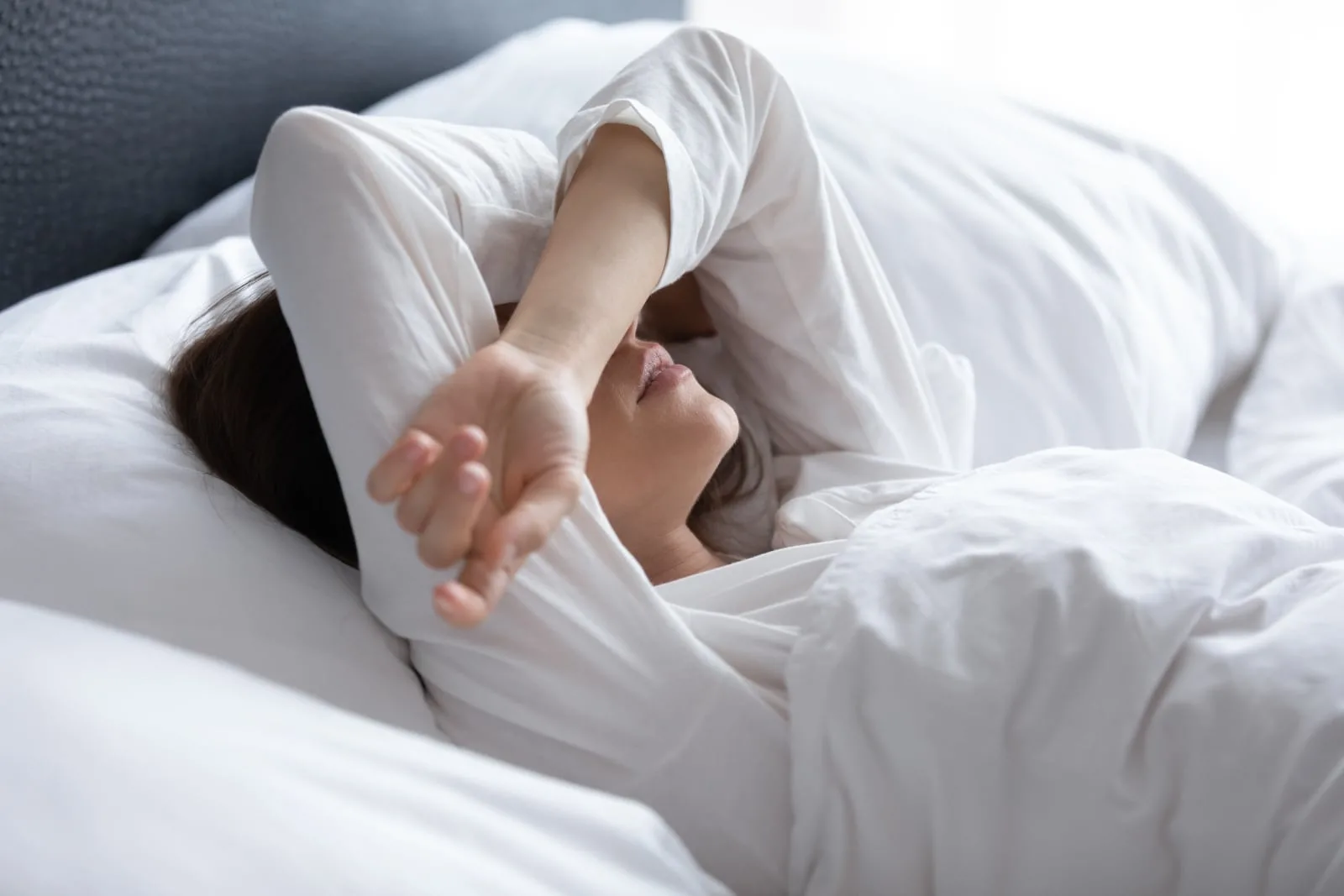 sleepless young woman