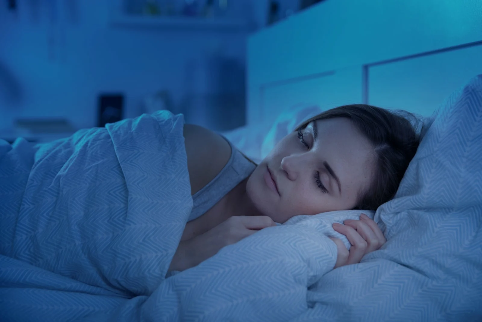 woman peacefully sleeping