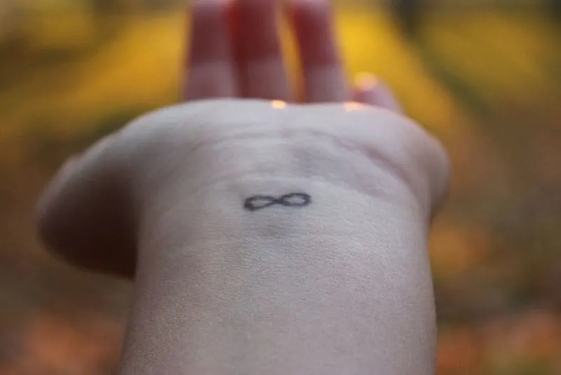 infinity tattoo on the wrist