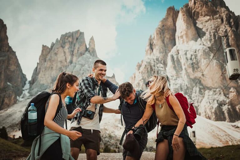 friends having fun together