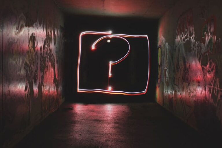 question sign on the wall