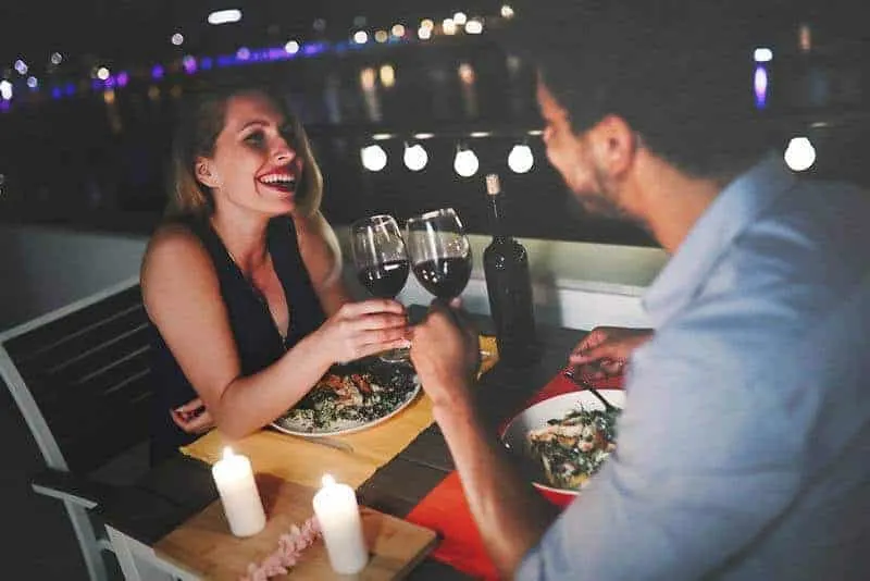 couple having dinner date