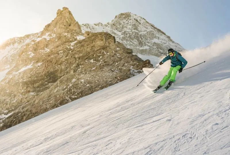 photo of man skiing