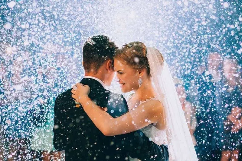 groom and bride during wedding