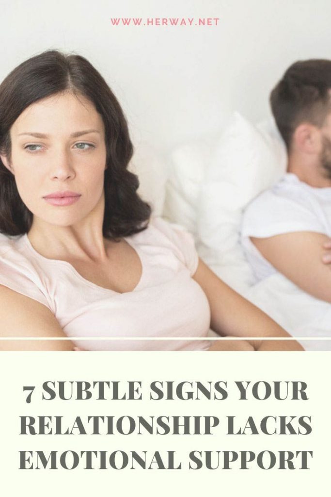 7 sottili segnali che la vostra relazione manca di supporto emotivo