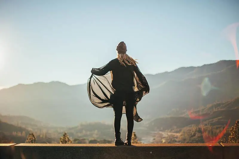 woman standing in the nature