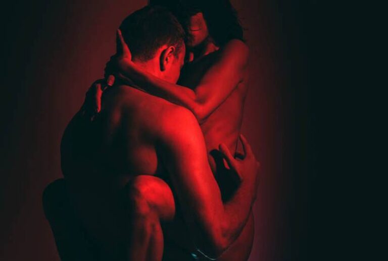 passionate couple having sex