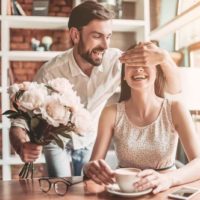 couple enjoying in restaurant