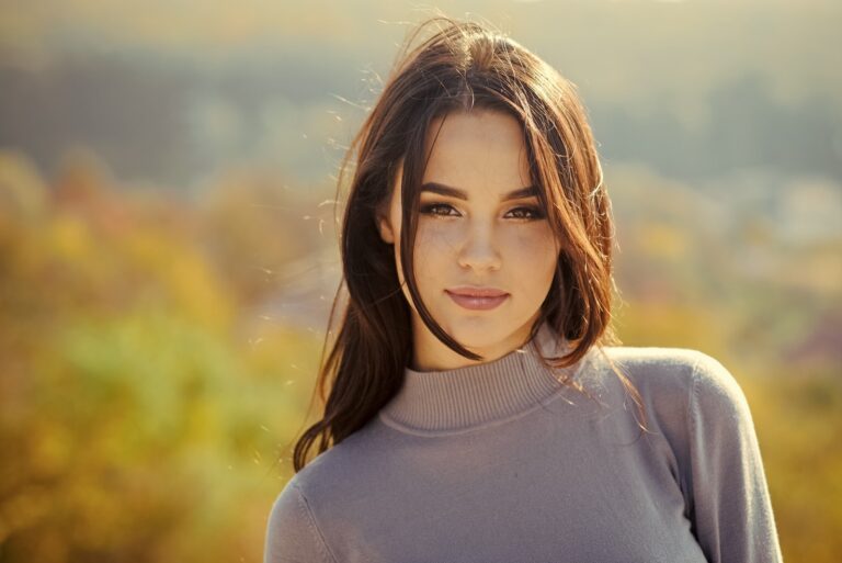 young pretty woman posing