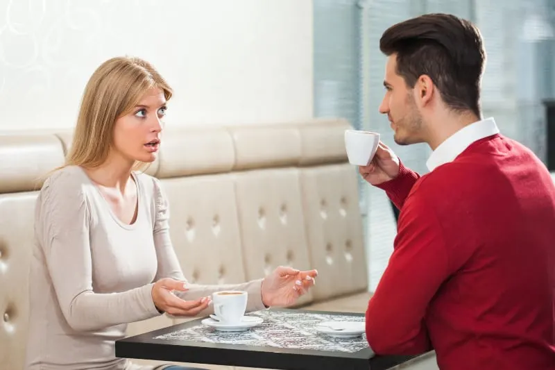 couple talking