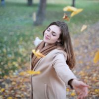 woman in the park