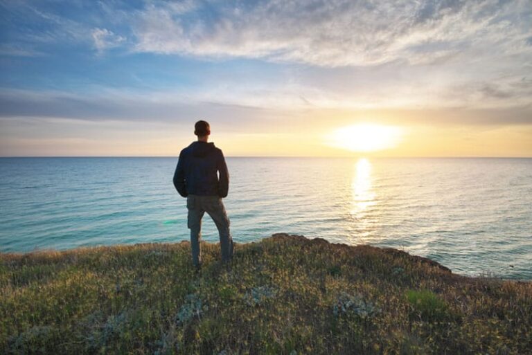 a man on the edge