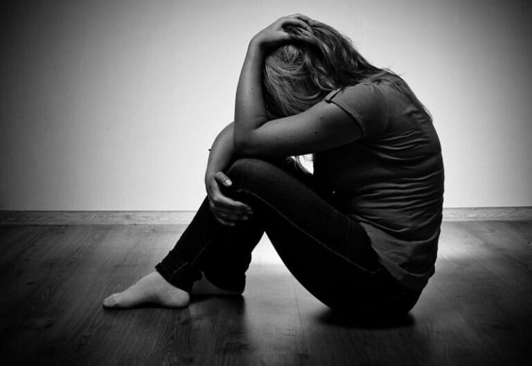 sad depressed woman