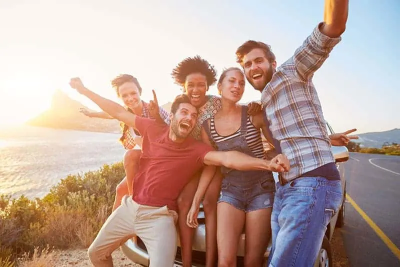 friends having a good times