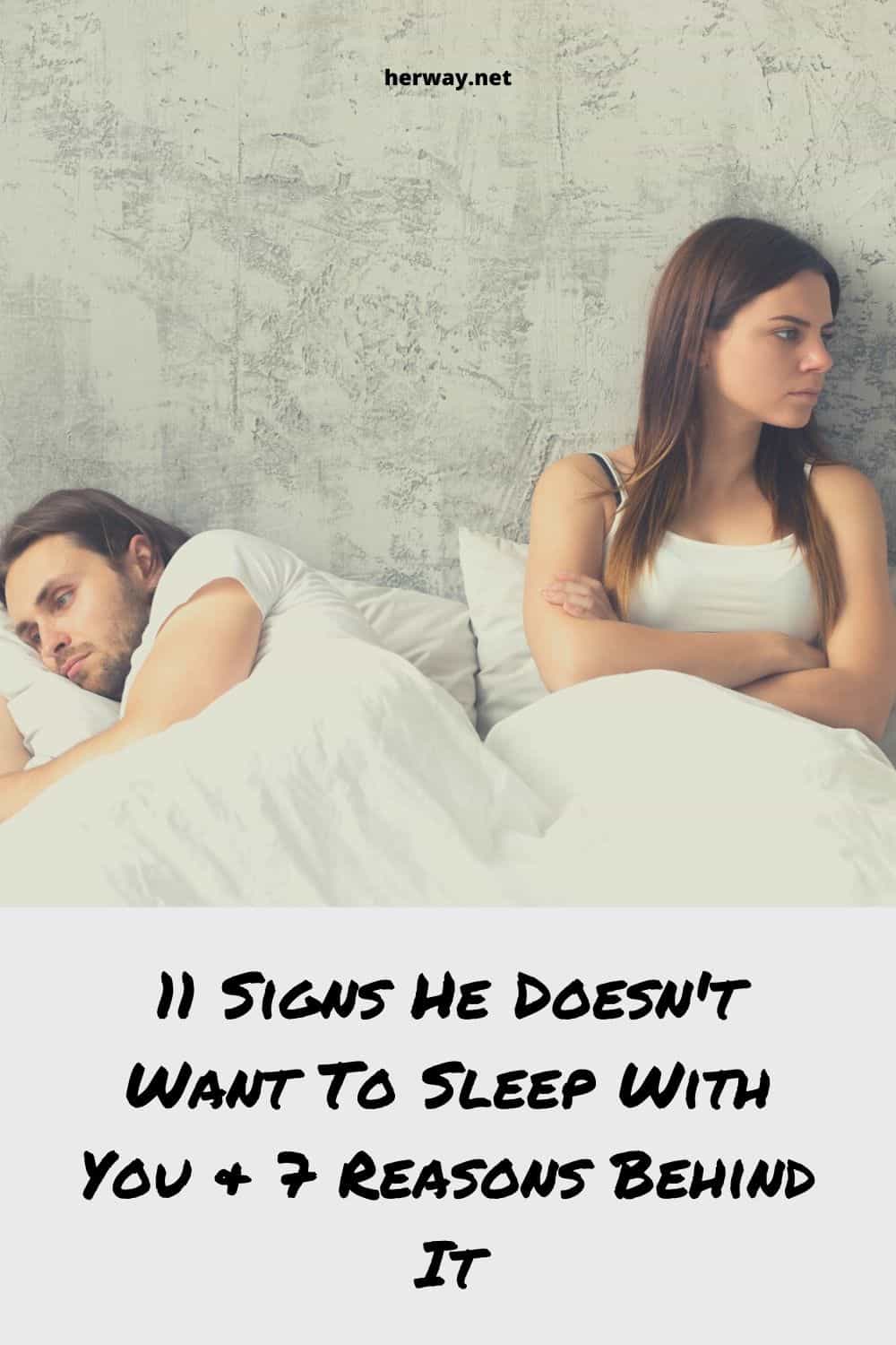 11 sinais de que ele não quer dormir com você e 7 razões para isso