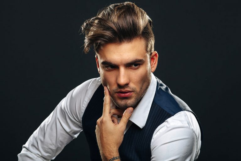 portrait of a handsome young man