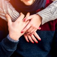 couple holding for hands