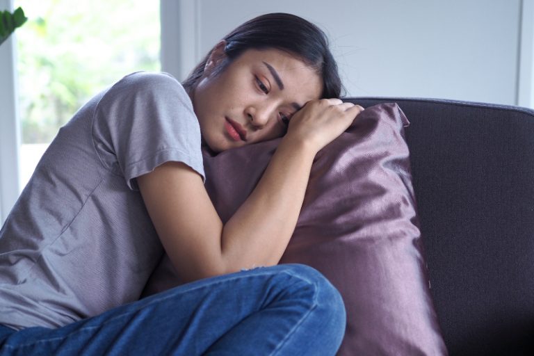 asian woman with mental illness