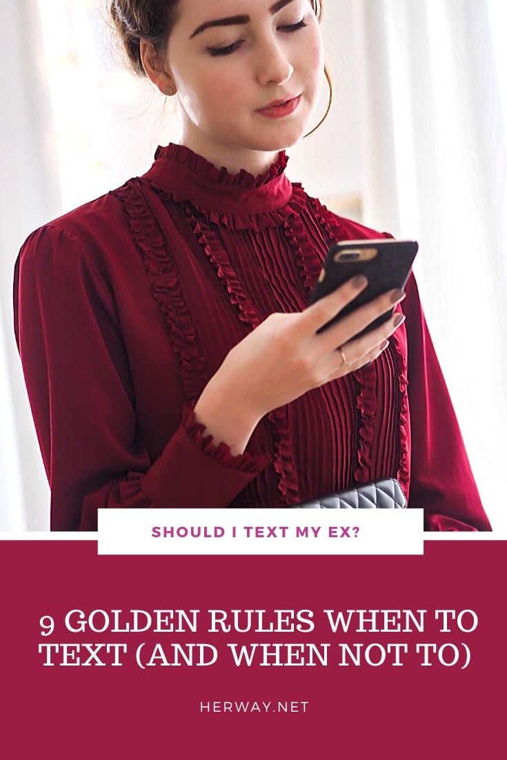 Should I Text My Ex? 9 Golden Rules When To Text (And When NOT To) pinterest