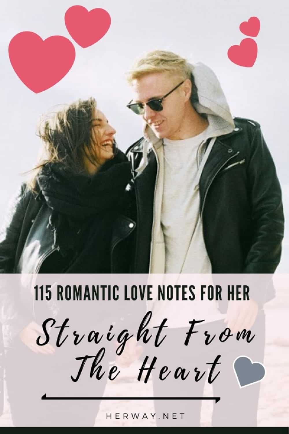 115 Romantic Love Notes For Her, Straight From The Heart Pinterest