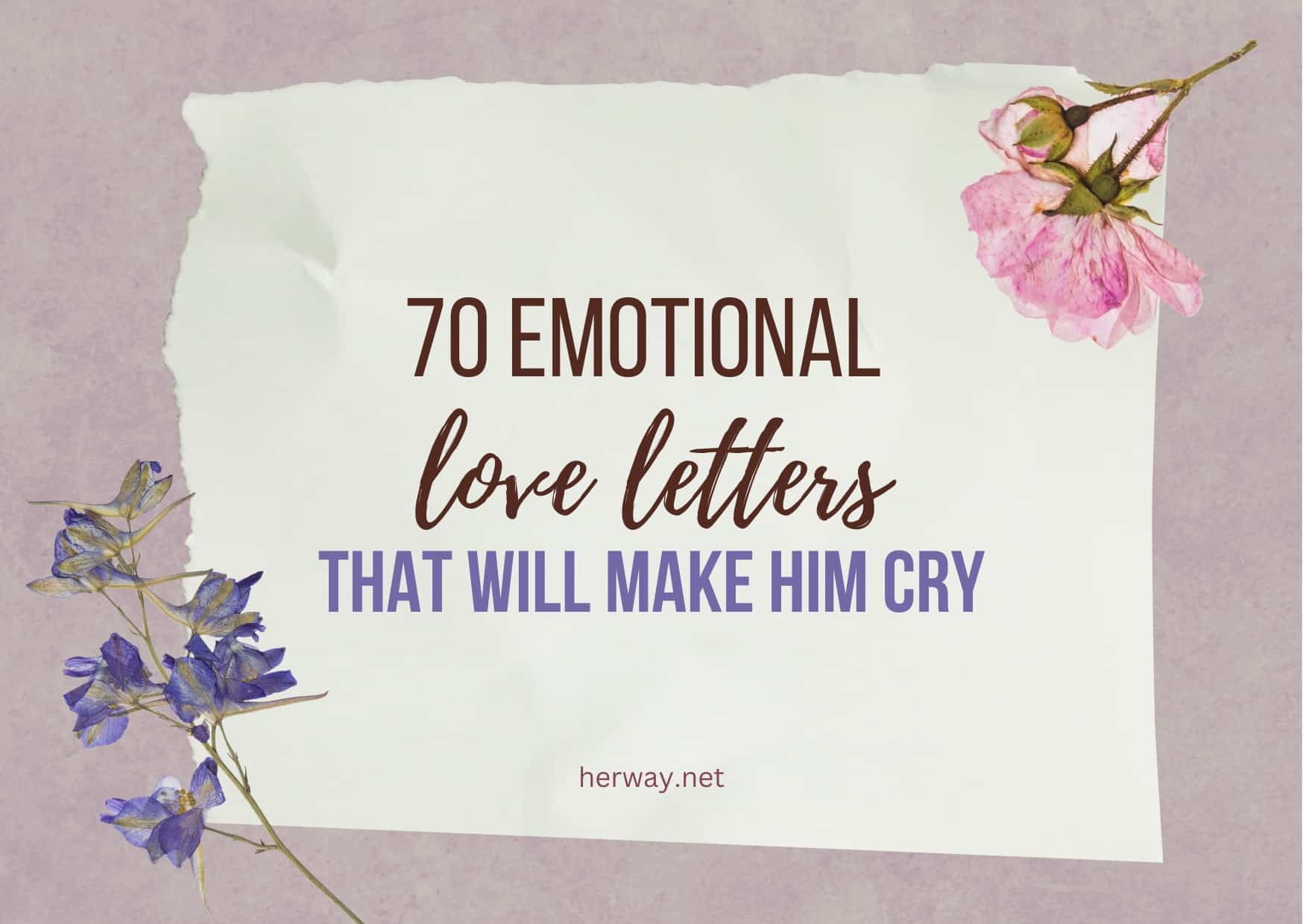 lettere d'amore emotive per lui che lo fanno piangere