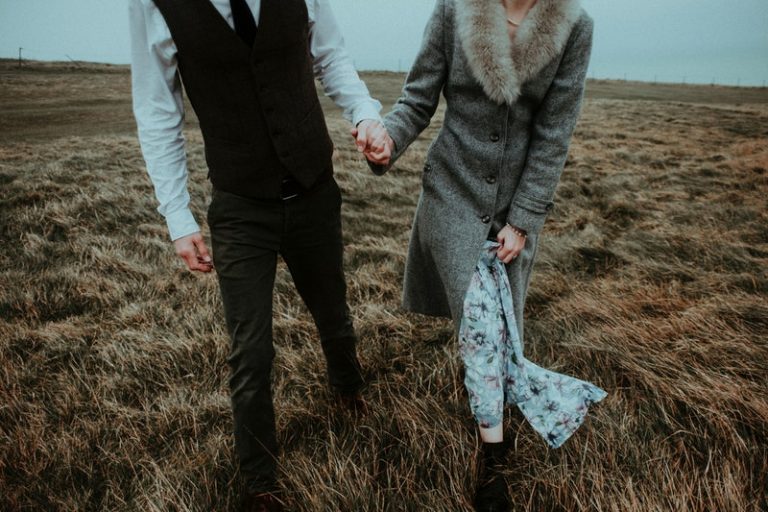 couple holding hands