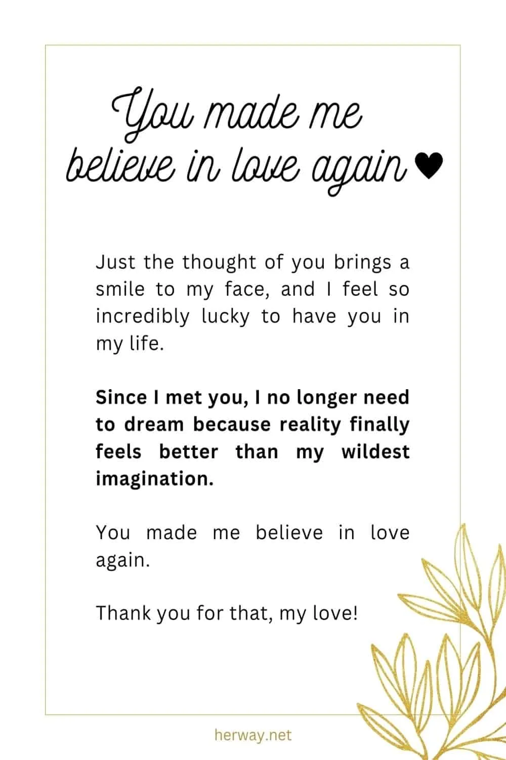 Believe Letters