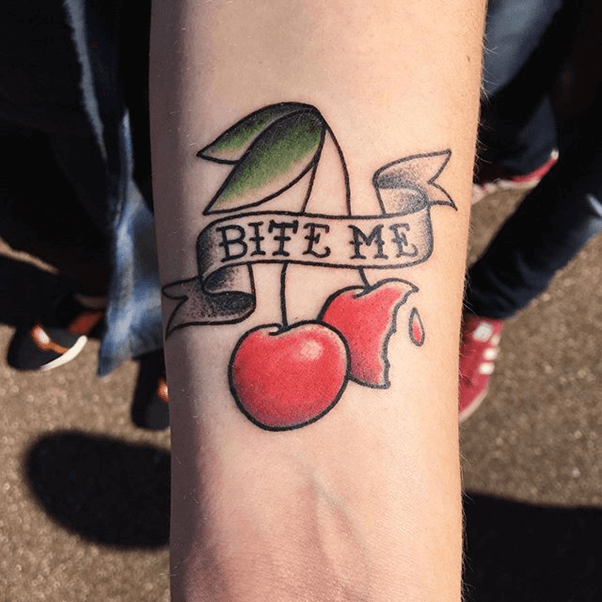 Bite Me Temporary Tattoo  Set of 3  Little Tattoos