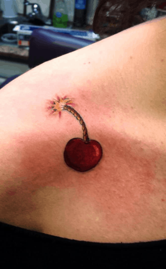 3 Cube Tattoo  Cherry tattoo Artist Shreya Banerjee  Facebook