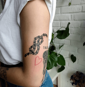 Infinity Rope Tatoos 160+ Infinity Tattoo With Names, Dates, Symbols And More (For Women)