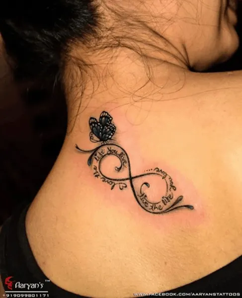 Infinity symbol tattoo LoveFaithHope  Tattooed Now 