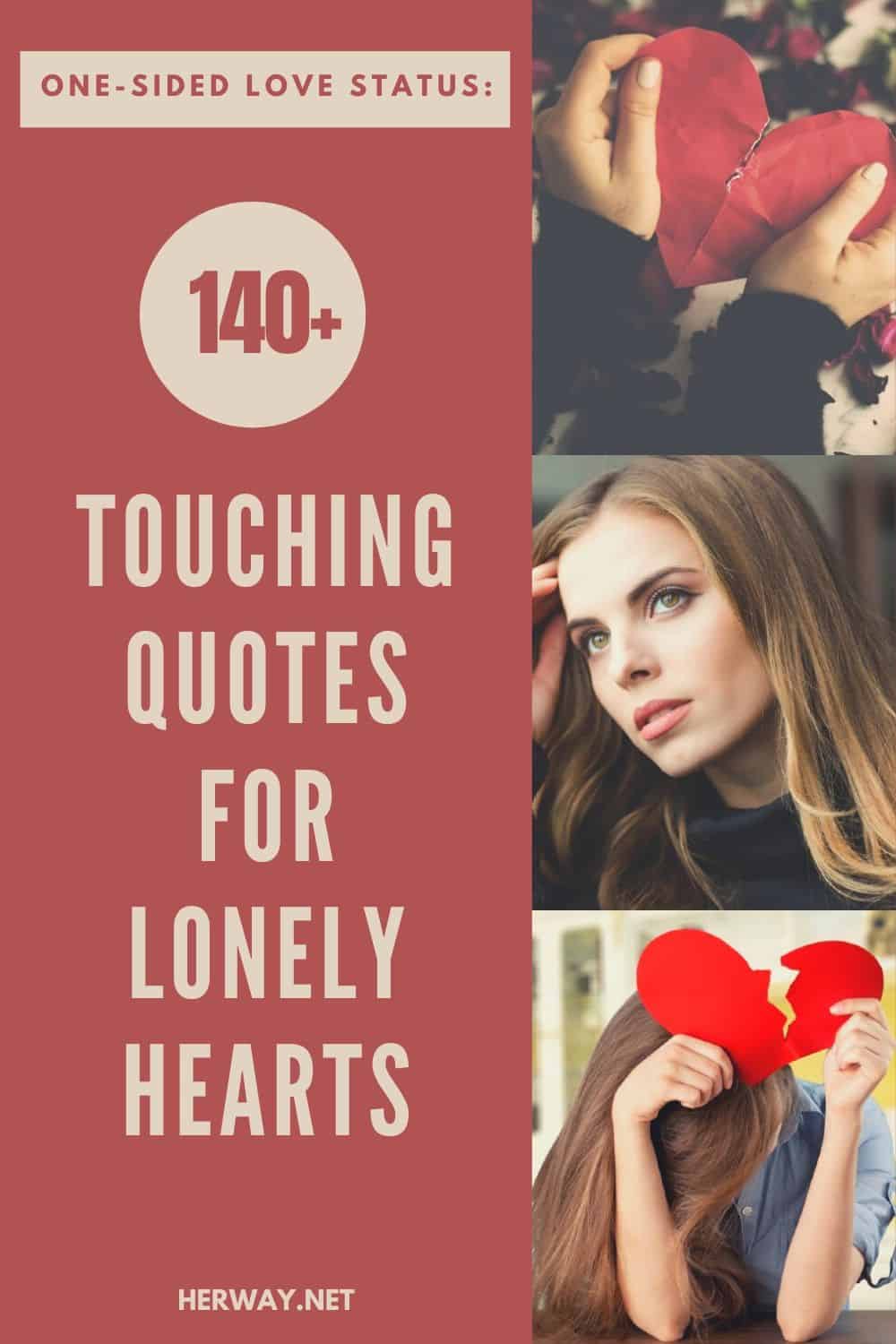 One-Sided Love Status: 140+ Touching Quotes For Lonely Hearts pinterest